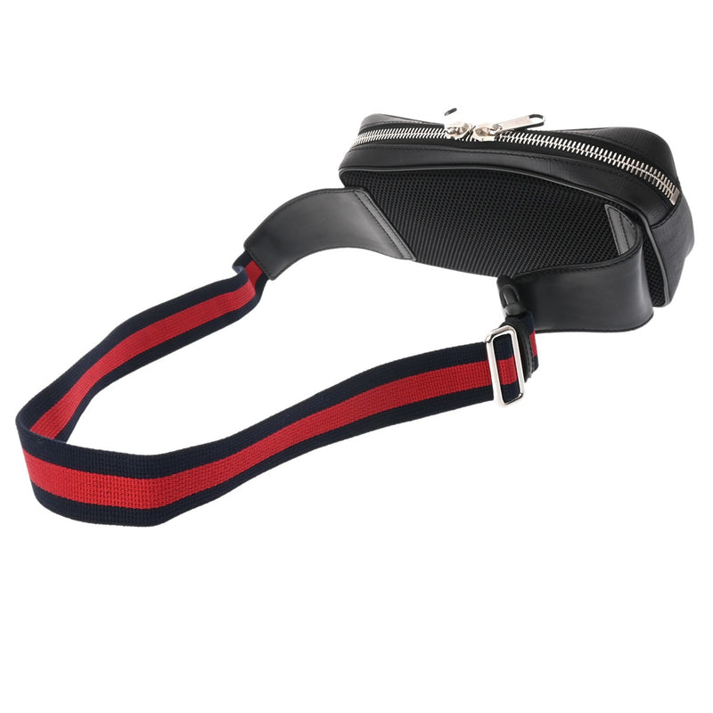 GUCCI グッチ GGスプリーム ベルトバッグ ブラック/グレー 474293 メンズ GGスプリームキャンバス ボディバッグ Aランク 中古 銀蔵