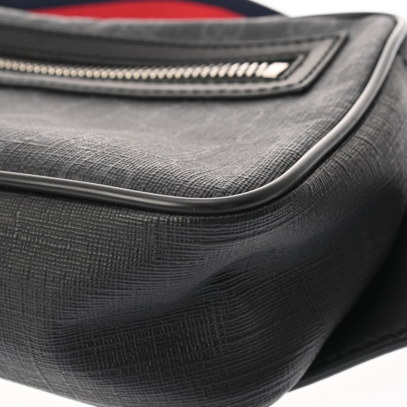 GUCCI グッチ GGスプリーム ベルトバッグ ブラック/グレー 474293 メンズ GGスプリームキャンバス ボディバッグ Aランク 中古 銀蔵