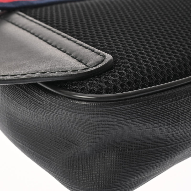 GUCCI グッチ GGスプリーム ベルトバッグ ブラック/グレー 474293 メンズ GGスプリームキャンバス ボディバッグ Aランク 中古 銀蔵