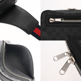 GUCCI グッチ GGスプリーム ベルトバッグ ブラック/グレー 474293 メンズ GGスプリームキャンバス ボディバッグ Aランク 中古 銀蔵