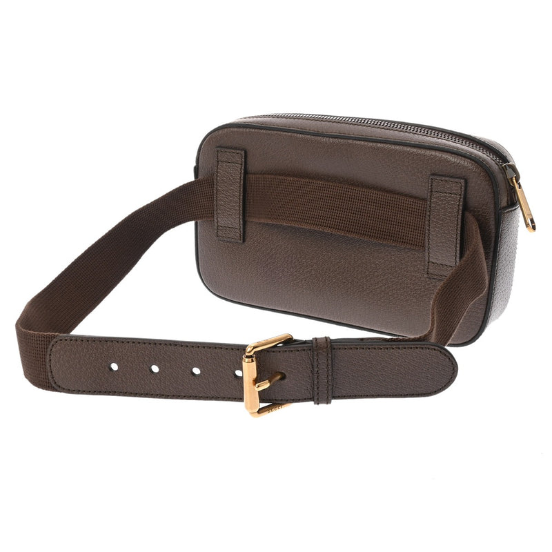 GUCCI グッチ 100周年記念 ブラウン／マルチカラー 602695 ユニセックス カーフレザー ボディバッグ Aランク 中古 銀蔵