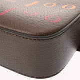 GUCCI グッチ 100周年記念 ブラウン／マルチカラー 602695 ユニセックス カーフレザー ボディバッグ Aランク 中古 銀蔵