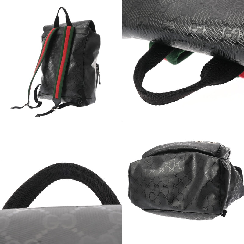GUCCI グッチ GGインプリメ バックパック ブラック 269378 メンズ PVC リュック・デイパック ABランク 中古 銀蔵