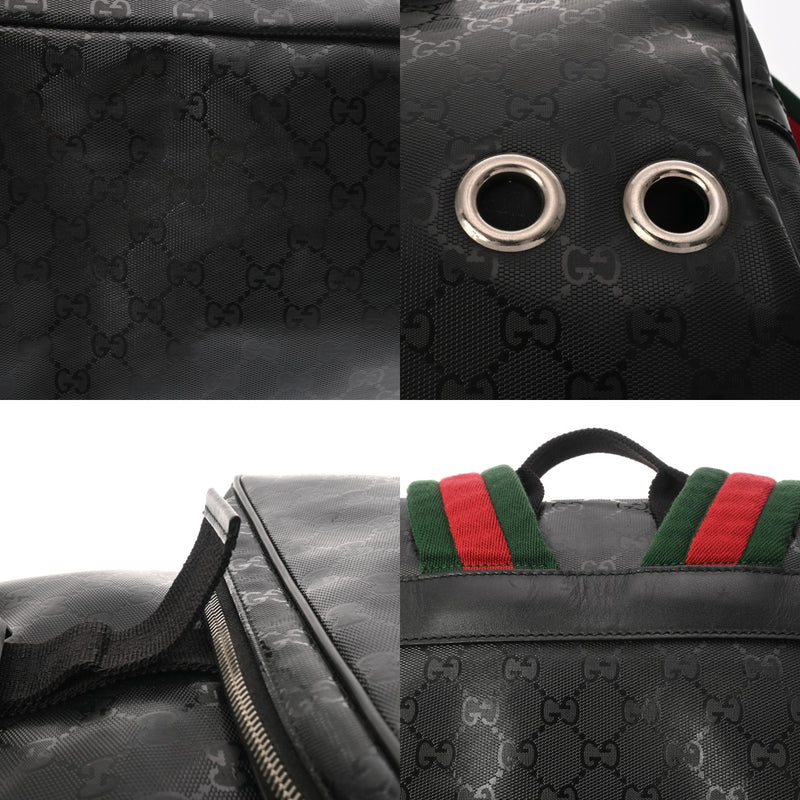 GUCCI グッチ GGインプリメ バックパック ブラック 269378 メンズ PVC リュック・デイパック ABランク 中古 銀蔵