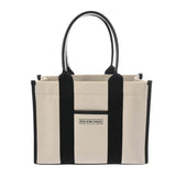 BALENCIAGA バレンシアガ ハードウェア スモールトート 2WAY ホワイト/ブラック 671402 レディース キャンバス レザー トートバッグ Aランク 中古 銀蔵