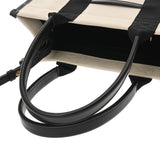 BALENCIAGA バレンシアガ ハードウェア スモールトート 2WAY ホワイト/ブラック 671402 レディース キャンバス レザー トートバッグ Aランク 中古 銀蔵