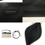 BALENCIAGA バレンシアガ ネイビーカバス XS 2WAY ホワイト/ブラック 390346 レディース キャンバス レザー ハンドバッグ Aランク 中古 銀蔵