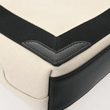 BALENCIAGA バレンシアガ ネイビーカバス XS 2WAY ホワイト/ブラック 390346 レディース キャンバス レザー ハンドバッグ Aランク 中古 銀蔵