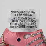 HERMES エルメス ツイリー LES CLES A POIS ローズ レディース シルク100％ スカーフ 新同 中古 銀蔵