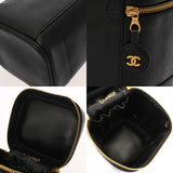 CHANEL シャネル 縦型バニティ ブラック A01998 レディース キャビアスキン バニティバッグ ABランク 中古 銀蔵