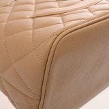 CHANEL シャネル 復刻トート ベージュ A01804 レディース キャビアスキン トートバッグ Aランク 中古 銀蔵