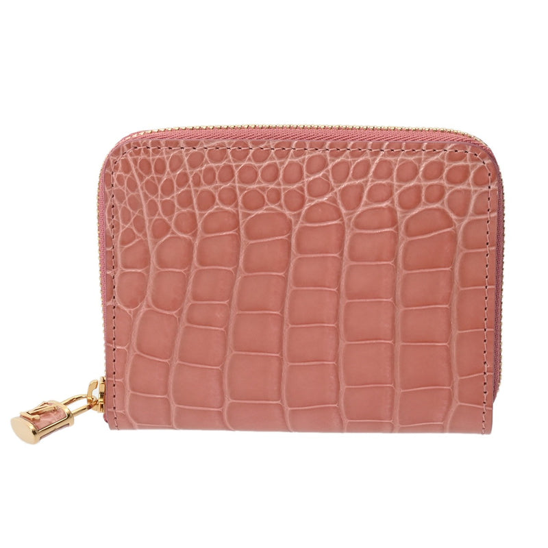 LOUIS VUITTON ルイヴィトン ジッピーコインパース ローズトルマリン レディース クロコダイル コインケース Aランク 中古 銀蔵