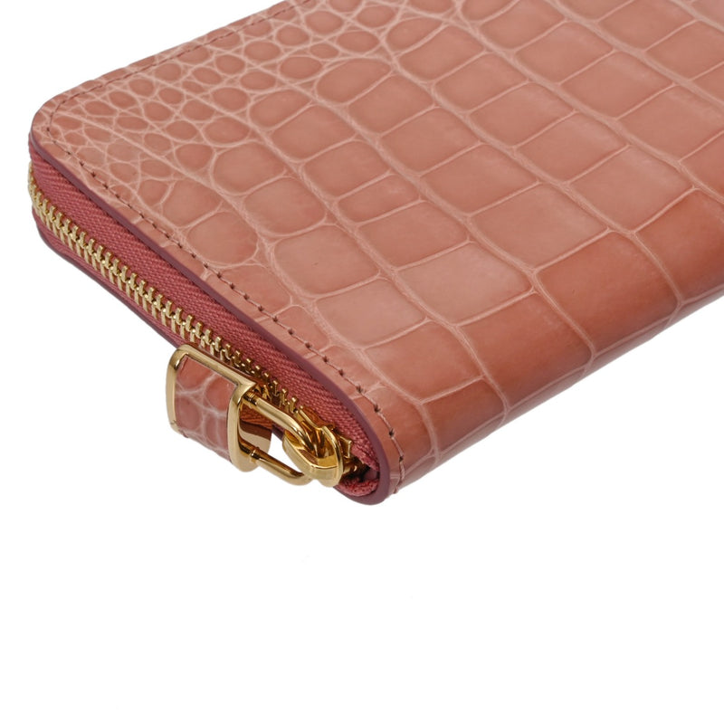 LOUIS VUITTON ルイヴィトン ジッピーコインパース ローズトルマリン レディース クロコダイル コインケース Aランク 中古 銀蔵