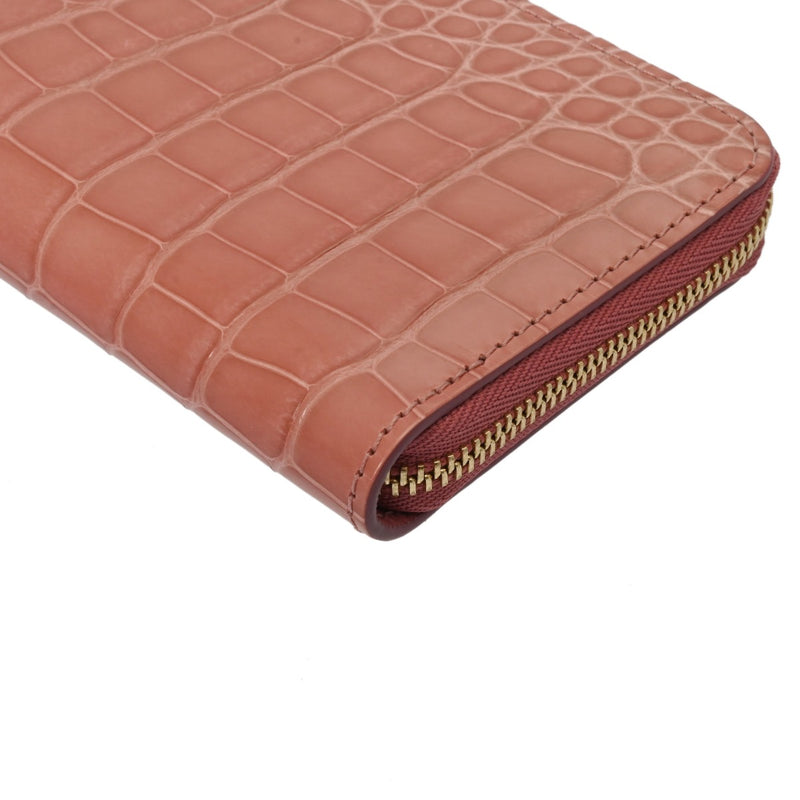 LOUIS VUITTON ルイヴィトン ジッピーコインパース ローズトルマリン レディース クロコダイル コインケース Aランク 中古 銀蔵