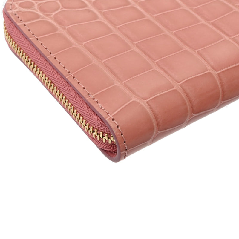 LOUIS VUITTON ルイヴィトン ジッピーコインパース ローズトルマリン レディース クロコダイル コインケース Aランク 中古 銀蔵