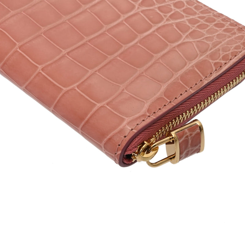 LOUIS VUITTON ルイヴィトン ジッピーコインパース ローズトルマリン レディース クロコダイル コインケース Aランク 中古 銀蔵
