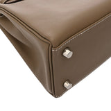 HERMES エルメス ケリー25 内縫い エトゥープ B刻印(2023年頃) レディース ヴォースイフト 2WAYバッグ 新同 中古 銀蔵