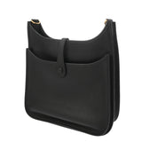 HERMES エルメス エブリン エヴリン3 PM ブラック B刻印(2023年頃) ユニセックス トリヨンクレマンス ショルダーバッグ Aランク 中古 銀蔵