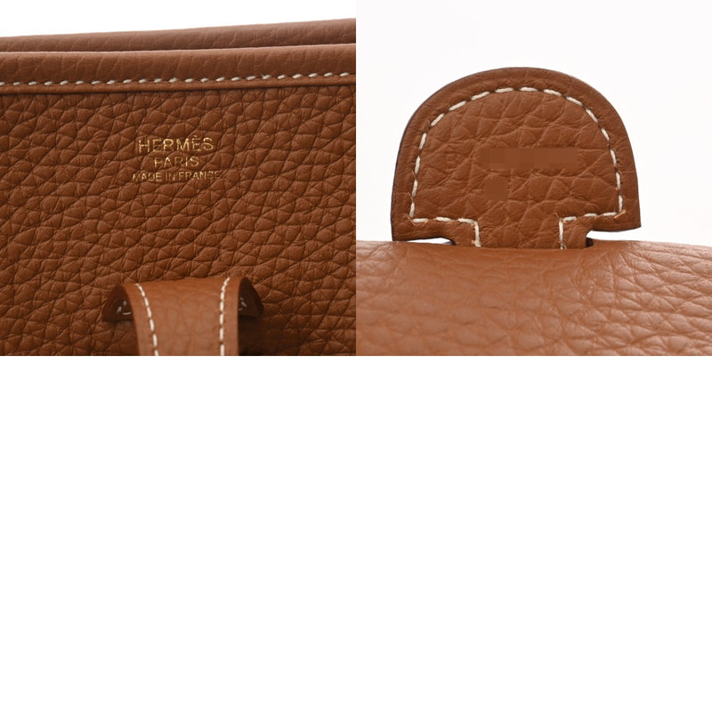 HERMES エルメス エヴリン3 PM ゴールド B刻印(2023年頃) ユニセックス トリヨンクレマンス ショルダーバッグ 未使用 銀蔵