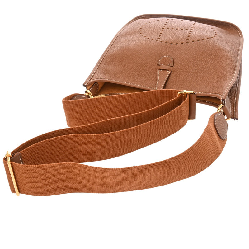 HERMES エルメス エヴリン3 PM ゴールド B刻印(2023年頃) ユニセックス トリヨンクレマンス ショルダーバッグ 未使用 銀蔵