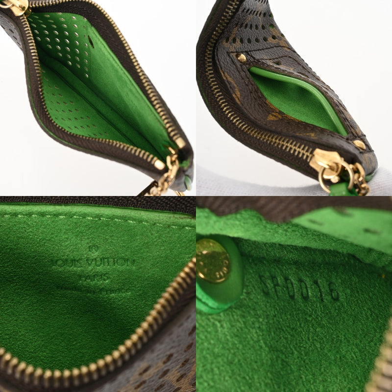 LOUIS VUITTON ルイヴィトン モノグラム モノグラムペルフォ ポシェットクレ ヴェール M95186 ユニセックス モノグラムキャンバス コインケース Aランク 中古 銀蔵