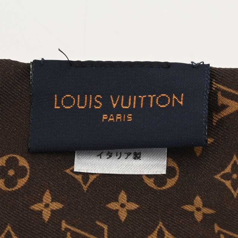 LOUIS VUITTON ルイヴィトン モノグラム バンドー BB カブキ ステッカー 山本寛斎コラボ レッド/ブラウン MP1942 レディース シルク100％ スカーフ ABランク 中古 銀蔵