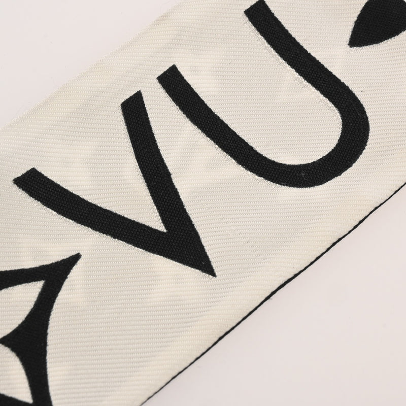 LOUIS VUITTON ルイヴィトン モノグラム バンドー インフィニティ ホワイト/ブラック M90682 レディース スカーフ ABランク 中古 銀蔵