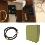 GUCCI グッチ インターロッキングG ミニトート ベージュ/ブラウン 671623 レディース GGスプリームキャンバス レザー トートバッグ ABランク 中古 銀蔵