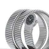 ブルガリ トゥボガス スネーク BB191TS ブラック レディース 腕時計 クォーツ 中古 銀蔵