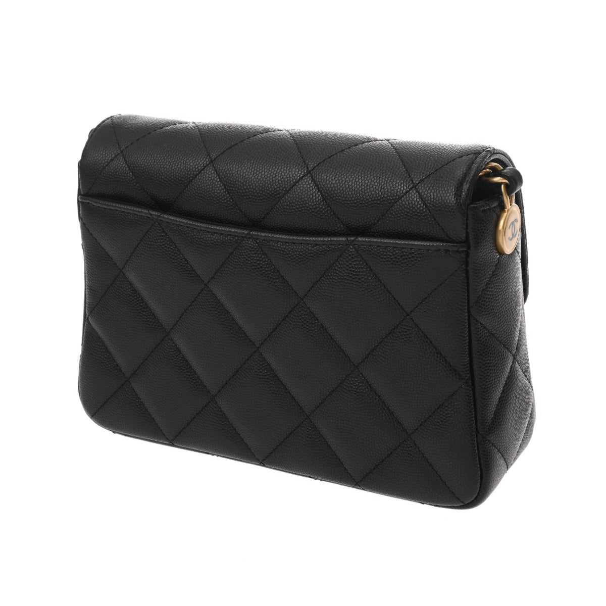 CHANEL シャネル マトラッセ チェーン ミニ フラップバッグ ブラック