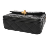 CHANEL シャネル マトラッセ チェーン ミニ フラップバッグ ブラック AS4907 レディース キャビアスキン ショルダーバッグ ABランク 中古 銀蔵