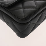 CHANEL シャネル マトラッセ チェーン ミニ フラップバッグ ブラック AS4907 レディース キャビアスキン ショルダーバッグ ABランク 中古 銀蔵