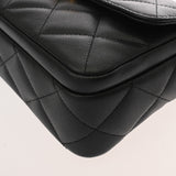 CHANEL シャネル マトラッセ チェーン ミニ フラップバッグ ブラック AS4907 レディース キャビアスキン ショルダーバッグ ABランク 中古 銀蔵