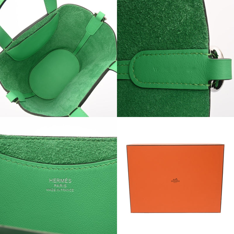 HERMES エルメス インザループ 18 ヴェールコミック W刻印(2024年頃) レディース トリヨンクレマンス ヴォースイフト ハンドバッグ 未使用 銀蔵