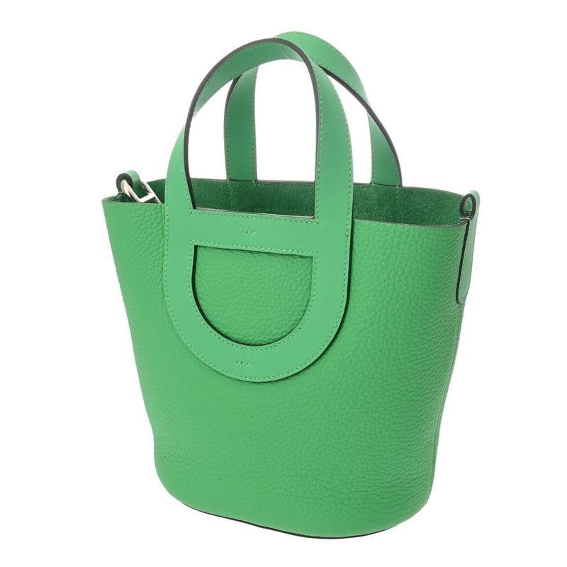 HERMES エルメス インザループ 18 ヴェールコミック W刻印(2024年頃) レディース トリヨンクレマンス ヴォースイフト ハンドバッグ 未使用 銀蔵