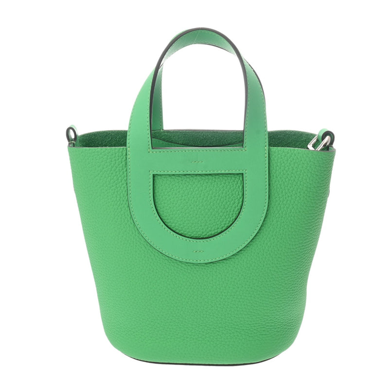 HERMES エルメス インザループ 18 ヴェールコミック W刻印(2024年頃) レディース トリヨンクレマンス ヴォースイフト ハンドバッグ 未使用 銀蔵