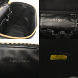 CHANEL シャネル 縦型バニティ ブラック A01998 レディース キャビアスキン バニティバッグ Bランク 中古 銀蔵