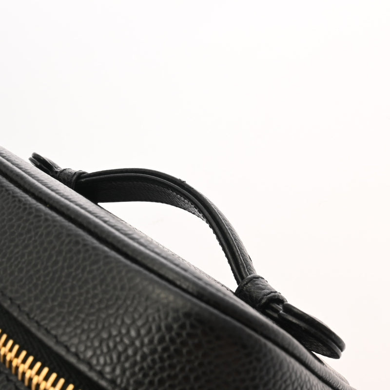 CHANEL シャネル 縦型バニティ ブラック A01998 レディース キャビアスキン バニティバッグ Bランク 中古 銀蔵