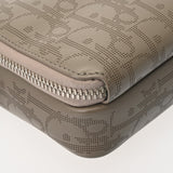 CHRISTIAN DIOR クリスチャンディオール ストラップジップポーチ オブリーク ギャラクシー グレージュ レディース レザー ショルダーバッグ ABランク 中古 銀蔵