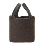 HERMES エルメス ピコタン ロック PM エベーヌ Y刻印(2020年頃) レディース フェルト ヴォースイフト ハンドバッグ ABランク 中古 銀蔵