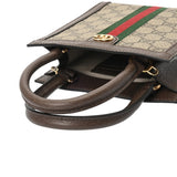 GUCCI グッチ スーパーミニバッグ 2WAY ベージュ 772317 レディース GGスプリームキャンバス レザー ハンドバッグ 新同 中古 銀蔵