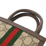 GUCCI グッチ スーパーミニバッグ 2WAY ベージュ 772317 レディース GGスプリームキャンバス レザー ハンドバッグ 新同 中古 銀蔵