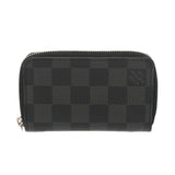 LOUIS VUITTON ルイヴィトン ダミエグラフィット ジッピーコインパース ブラック N63076 メンズ ダミエキャンバス コインケース Aランク 中古 銀蔵