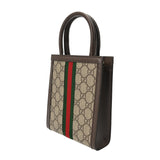 GUCCI グッチ スーパーミニバッグ 2WAY ベージュ 772317 レディース GGスプリームキャンバス レザー ハンドバッグ 新同 中古 銀蔵