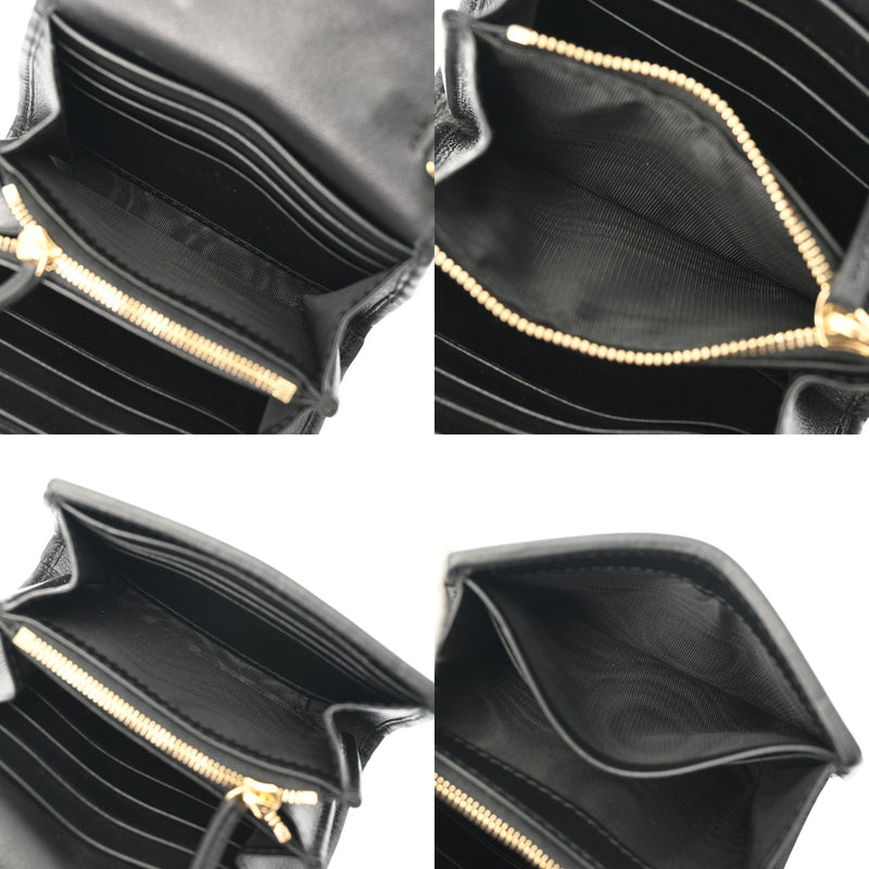 GUCCI グッチ ミディアム ブラック 725219 レディース レザー チェーンウォレット Aランク 中古 銀蔵