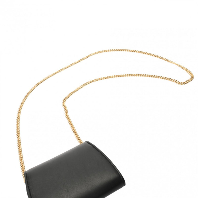 GUCCI グッチ ミディアム ブラック 725219 レディース レザー チェーンウォレット Aランク 中古 銀蔵