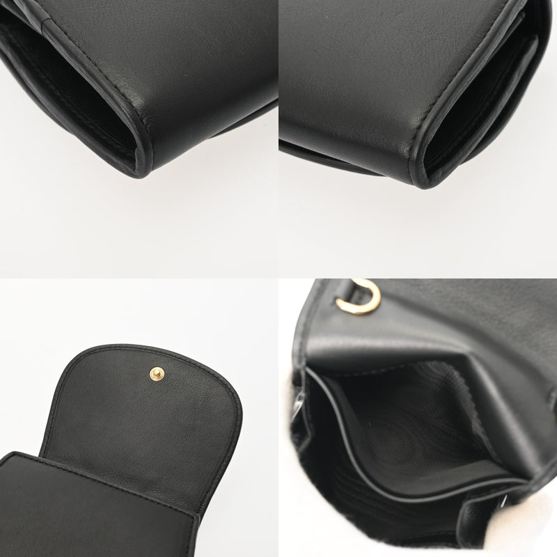 GUCCI グッチ ミディアム ブラック 725219 レディース レザー チェーンウォレット Aランク 中古 銀蔵