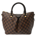 LOUIS VUITTON ルイヴィトン ダミエ シエナ PM 2WAY ブラウン N41545 レディース ダミエキャンバス ハンドバッグ Aランク 中古 銀蔵