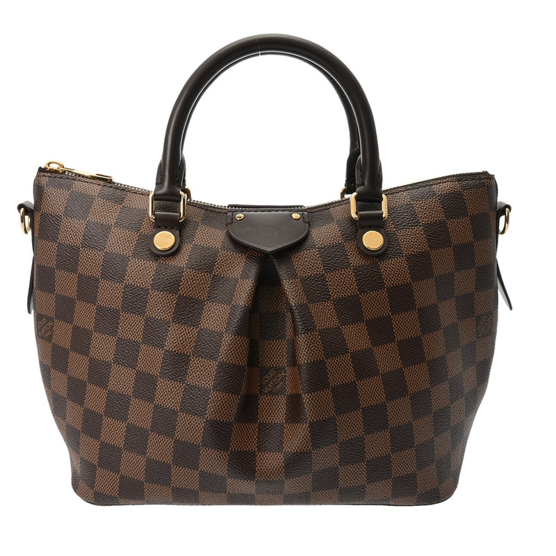 LOUIS VUITTON ルイヴィトン ダミエ シエナ PM 2WAY ブラウン N41545 レディース ダミエキャンバス ハンドバッグ Aランク 中古 銀蔵