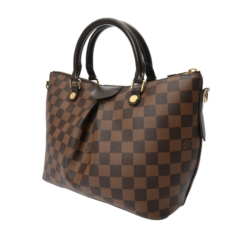 LOUIS VUITTON ルイヴィトン ダミエ シエナ PM 2WAY ブラウン N41545 レディース ダミエキャンバス ハンドバッグ Aランク 中古 銀蔵